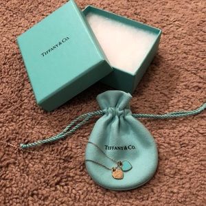 Tiffany’s Mini Double Heart Tag Pendant